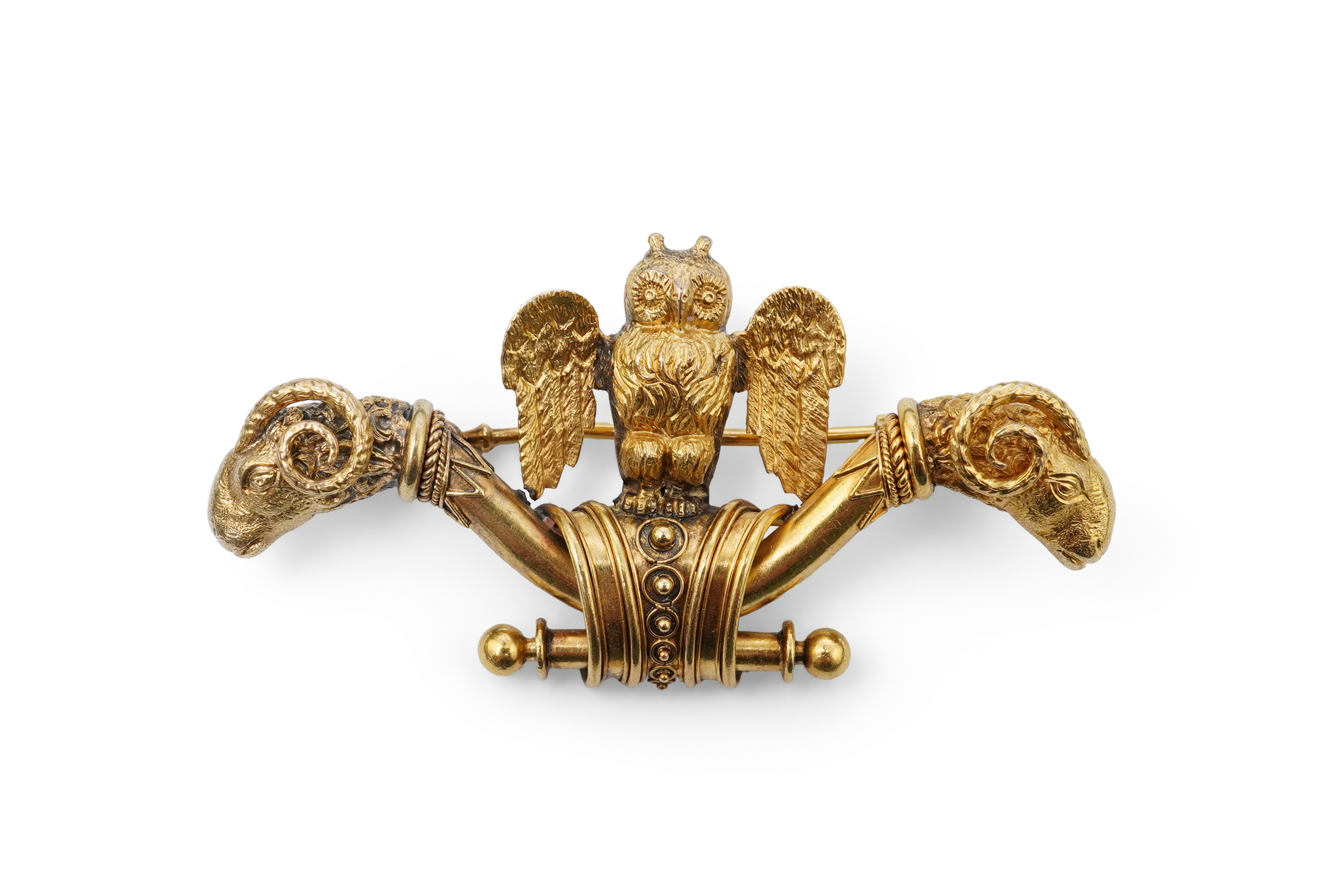An Archaeological Revival gold brooch, second half 19th century